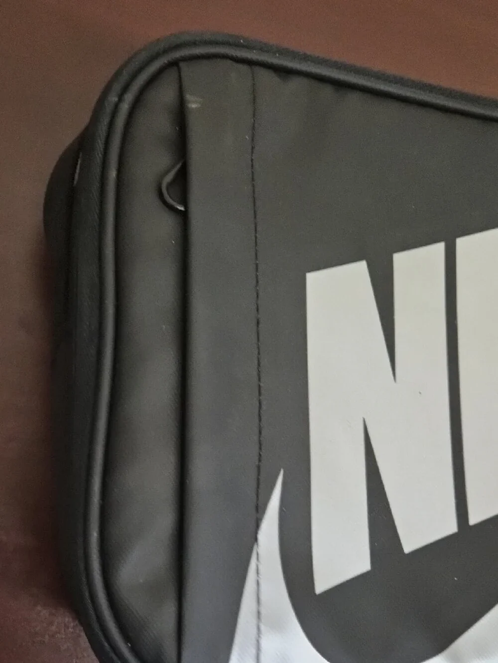 Nike Black and White Kids Toiletry Pouch with Large Logo
